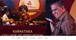 Desktop Screenshot of karnatakacollegeofpercussion.com